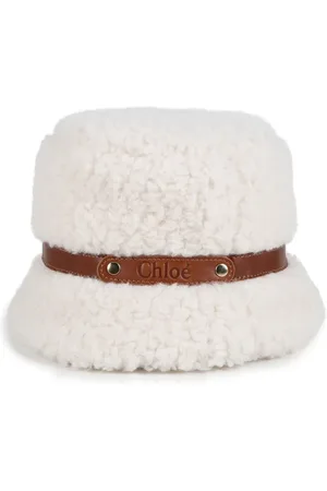Chloé Faux-shearling bucket hat