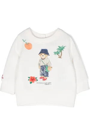 Ralph Lauren Polo Bear-motif cotton-blend sweatshirt