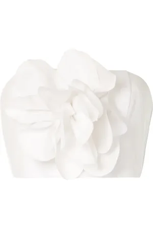 Bambah Floral appliqué crop top