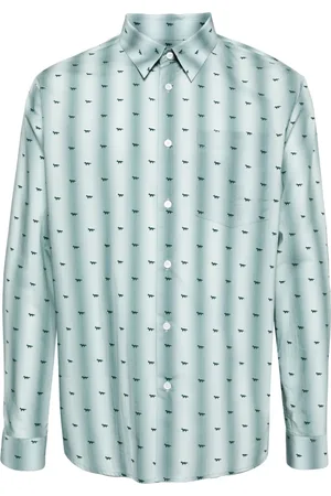 Maison Kitsuné Logo-print cotton shirt