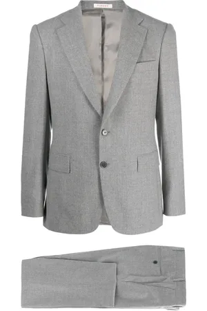 Fursac M??lange-effect single-breasted suit