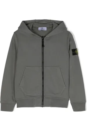 Stone Island Compass-badge zip-up hoodie