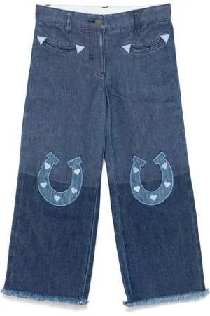 Stella McCartney Horseshoe appliqué jeans