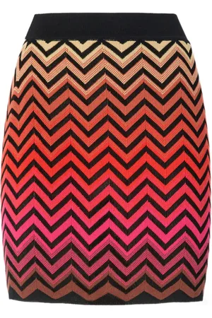 Missoni Zigzag-pattern degradé mini skirt