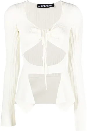 ANDREADAMO Asymmetric cut-out top