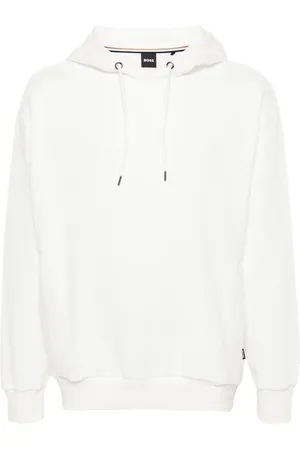 HUGO BOSS Bouclé cotton hoodie