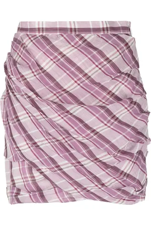Marant Etoile Plaid-print short skirt