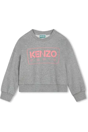 Kenzo Logo-print m??lange-effect sweatshirt