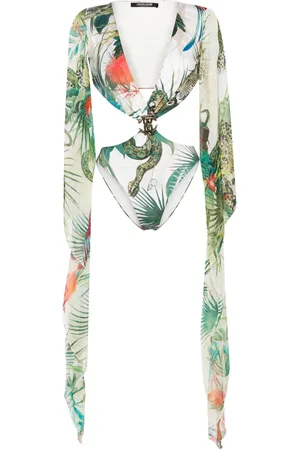 Roberto Cavalli Jungle-print swimsuit