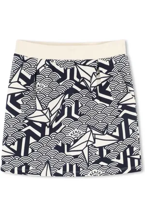 Kenzo Geometric-print mini skirt
