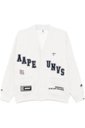 A Bathing Ape Logo-patch cardigan