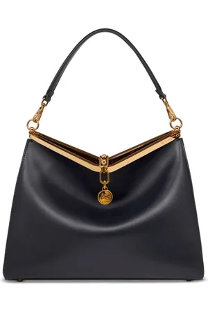 Etro Large Vela leather shoulder bag