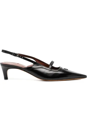 Maison Kitsuné Pointed-toe slingback pumps