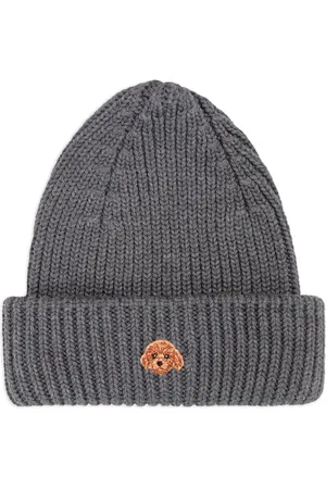 PELO FOUNDATION Dog-appliqué beanie