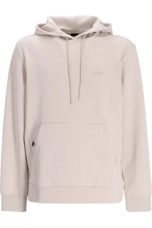HUGO BOSS Logo-appliqué jersey hoodie