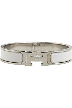 Hermès 20th Century Narrow Enamel Clic H Bracelet PM costume bracelet