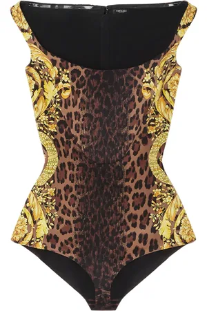 VERSACE Wild Barocco silk bodysuit