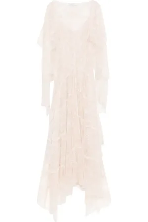 Serafini Floral-lace maxi dress