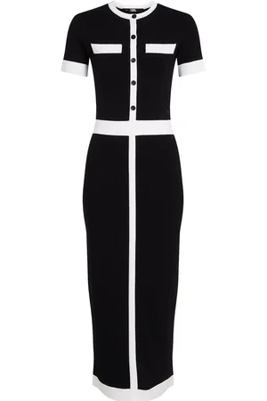 Karl Lagerfeld Short-sleeve knitted midi dress