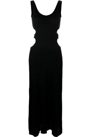 Chloé Crinkled-effect tank maxi dress
