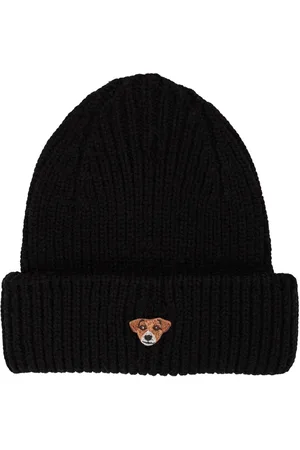 PELO FOUNDATION Dog-appliqué beanie