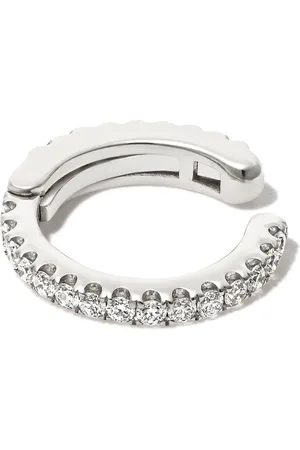 Maria Tash 18kt white gold diamond hoop ear cuff