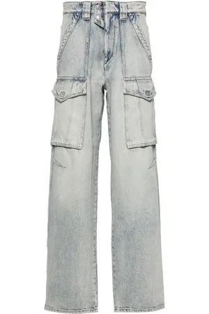 Marant Etoile Heilani mid-rise faded-effect jeans