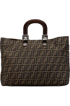 Fendi 2000-2010 Large Zucca Canvas Twins tote bag