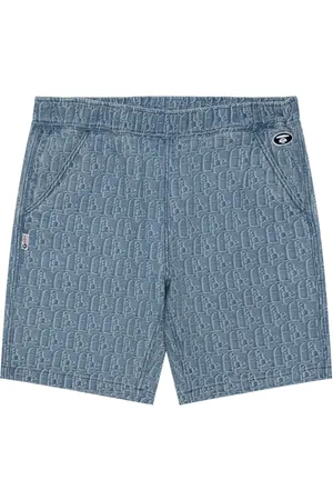 A Bathing Ape Logo-jacquard track shorts