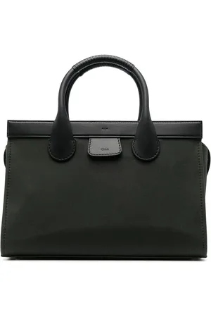 Chloé Embossed-logo cotton tote bag