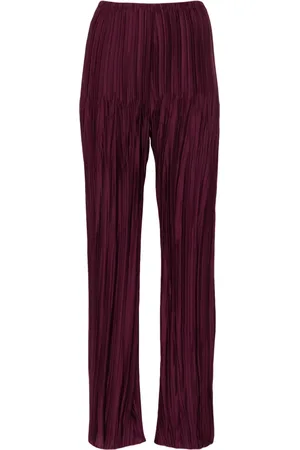 FORTE FORTE Plissé straight trousers