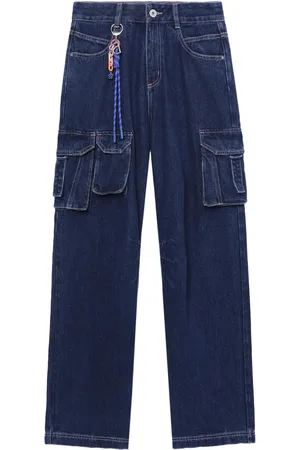 BAPY High-rise straight-leg jeans