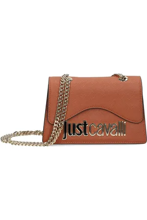 Roberto Cavalli Logo-plaque chain-link shoulder bag