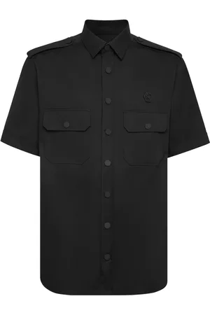 Philipp Plein Logo-appliqué short-sleeved shirt
