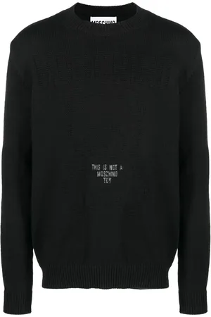 Moschino Slogan-intarsia sweater
