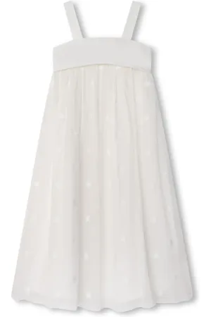 Chloé Star-print silk dress