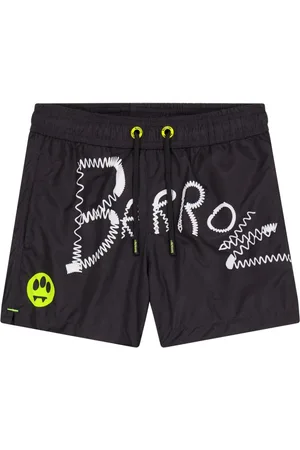 BARROW Logo-print swim shorts