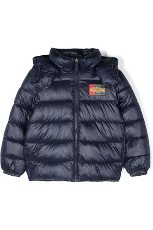 Moschino Logo-appliqué puffer jacker