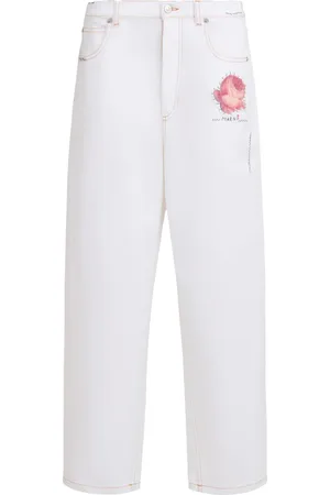 Marni Appliquéd tapered jeans