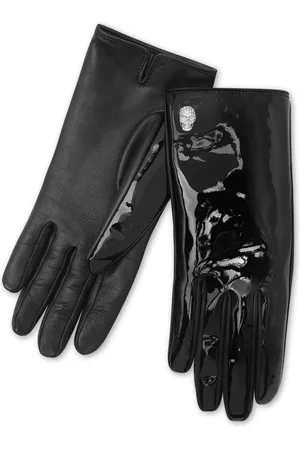 Philipp Plein Skull-appliqué leather gloves