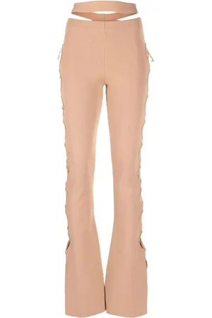 ANDREADAMO Cut out-detail knitted flares