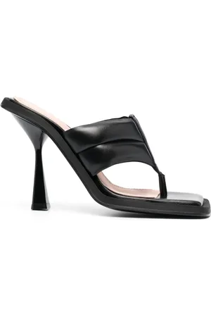 ANDREADAMO 120mm leather mules