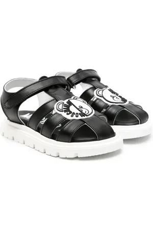 Moschino Teddy Bear-appliqué leather sandals