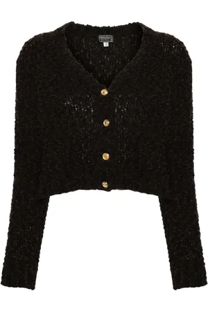 VERSACE 2000s bouclé cardigan