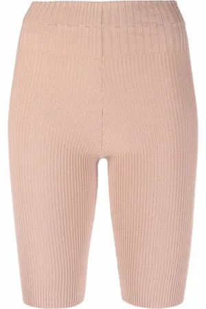ANDREADAMO Ribbed-knit cycling shorts