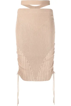 ANDREADAMO Ribbed-knit pencil skirt