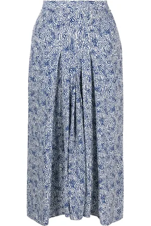 Marant Etoile Eolia abstract-print midi skirt