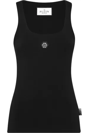 Philipp Plein Logo-appliqué tank top