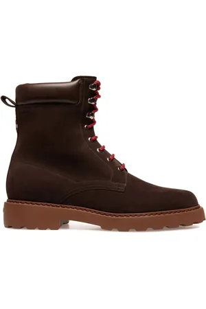 Bally Lace-up suede boots