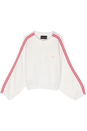Emporio Armani Eagle-appliqué side-stripe jacket